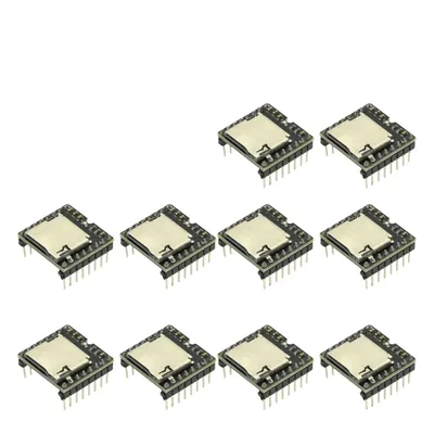 1-10PCS Mini MP3 Player Modul TF Karte U Disk Mini MP3 DF Player Audio Voice Modul IO/serielle Port/AD MP3-TF-16P für Arduino Image