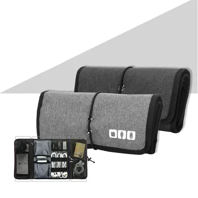 Trinkbare elastische integrierte elektronische Zubehör Kabel Organizer Travel Home Organizer für Image