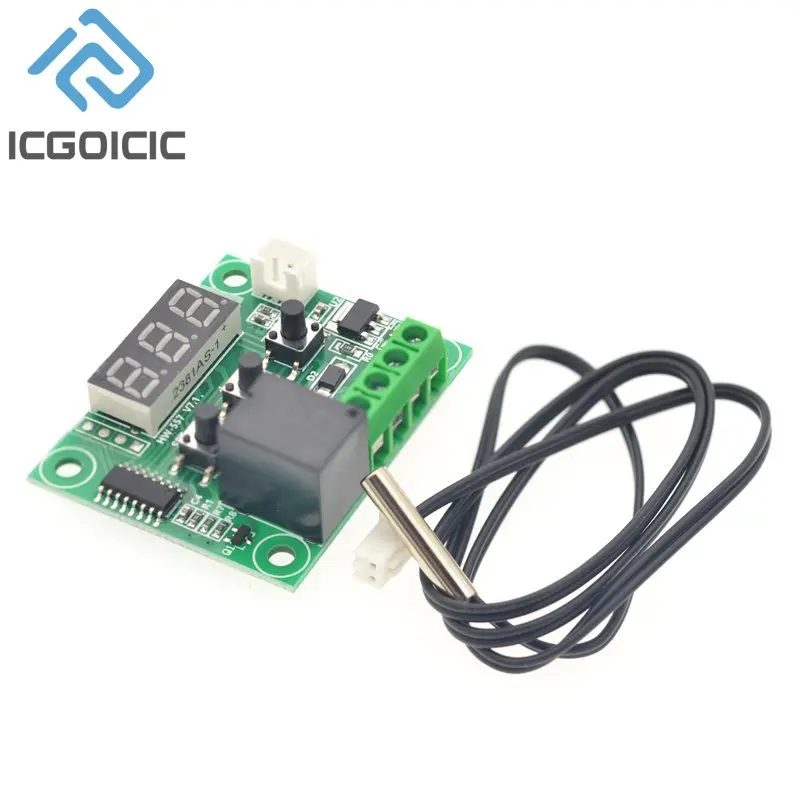 W1209 dc 12v rot/blau wärme kühl temp thermostat temperatur regler temperatur schalter temperatur XH-W1209 Image