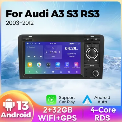 7 zoll Carplay Auto Radio Für Audi A3 8P 2003 - 2012 S3 RS3 Sportback Navigation DSP WIFI RDS 2 Din Stereo DVD Multimedia Player