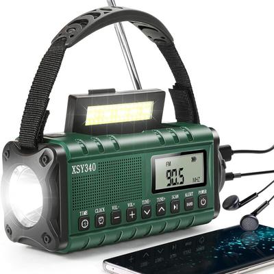 Tragbares DAB/UKW-Radio (grün), 5000 mAh Solarradio, USB-Ladegerät, Solarradio mit Image