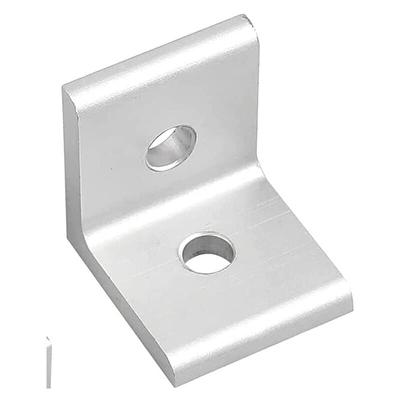 Ahlsen - 10 Stück Metall-Montagehalterung, Montagehalterung (20 x 20 x 18 mm), Regalhalterung, Image