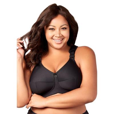 Plus Size Women's Simple Curves Softcup Bra by Elila in Black (Size 42 K)