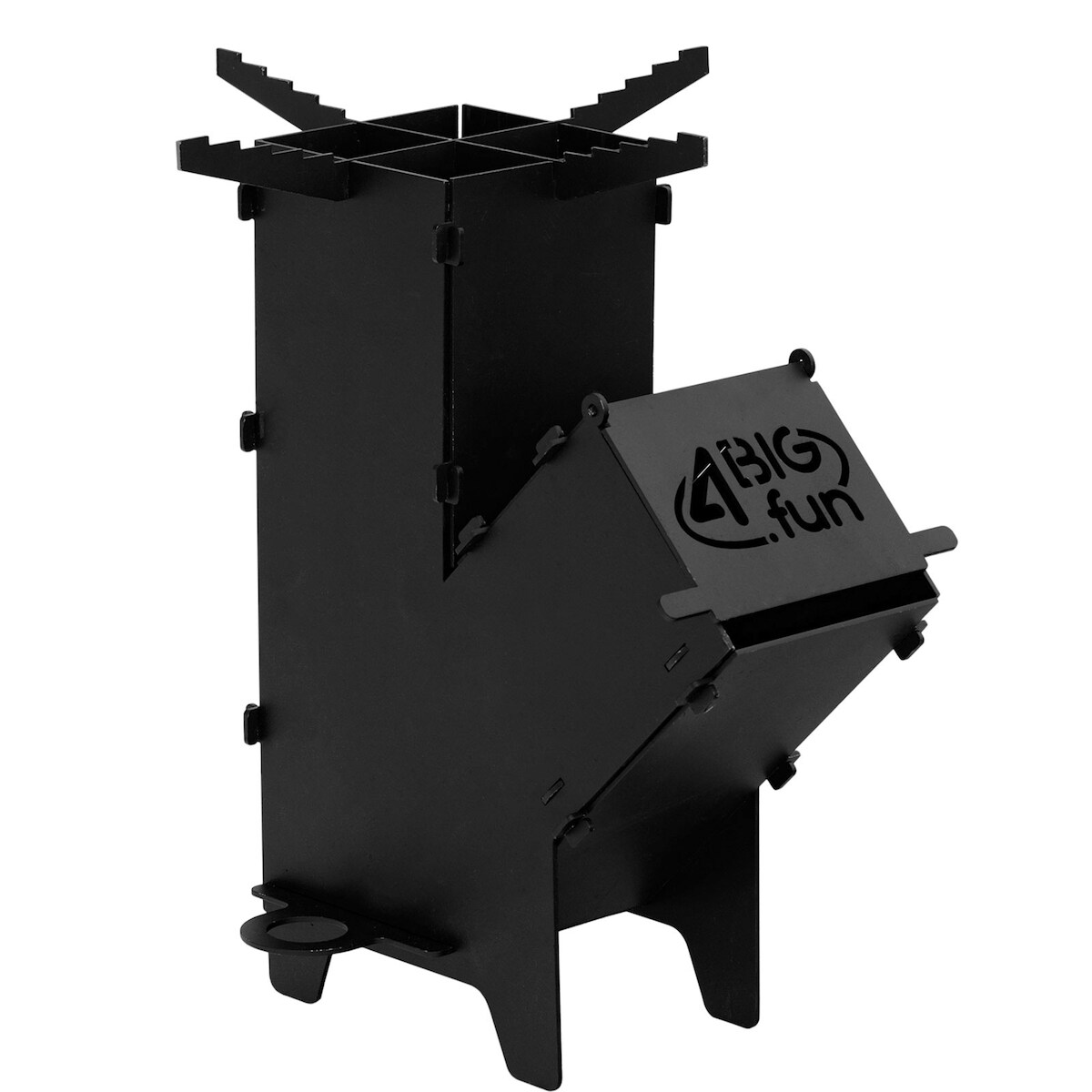 4BIG.fun Raketenofen für Dutch Oven Kocher Rocket Stove Grillen Hobo Holzofen Image