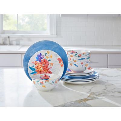 12-pc Blossom Dinnerware Set by Tia Mowry by BrylaneHome in Floral Multi