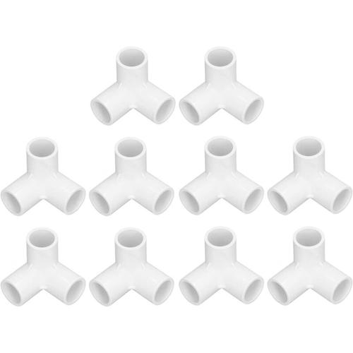 10 PCS connecteur en plastique connecteur d'angle à trois voies 20mm diamètre intérieur tuyau d'eau