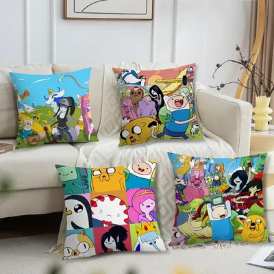 Cartoon-Kissenbezug, Sofa, Wohnzimmer, Kopfteil, Schlafzimmer, Rückenlehnenkissen, quadratisches Image