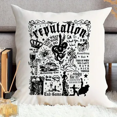 1pc Ruf Muster Samt Kissen bezüge Popmusik Vokal konzert für Raum kissen Home Home Room Office Image