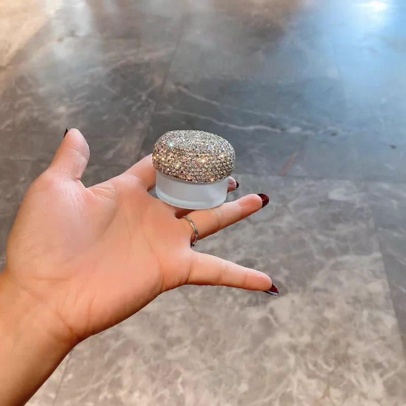 20g Luxus Gesichts creme Spender leere Flasche künstlichen Diamant Set lose flüssige Grundierung zarte leichte Reise tragbar Image