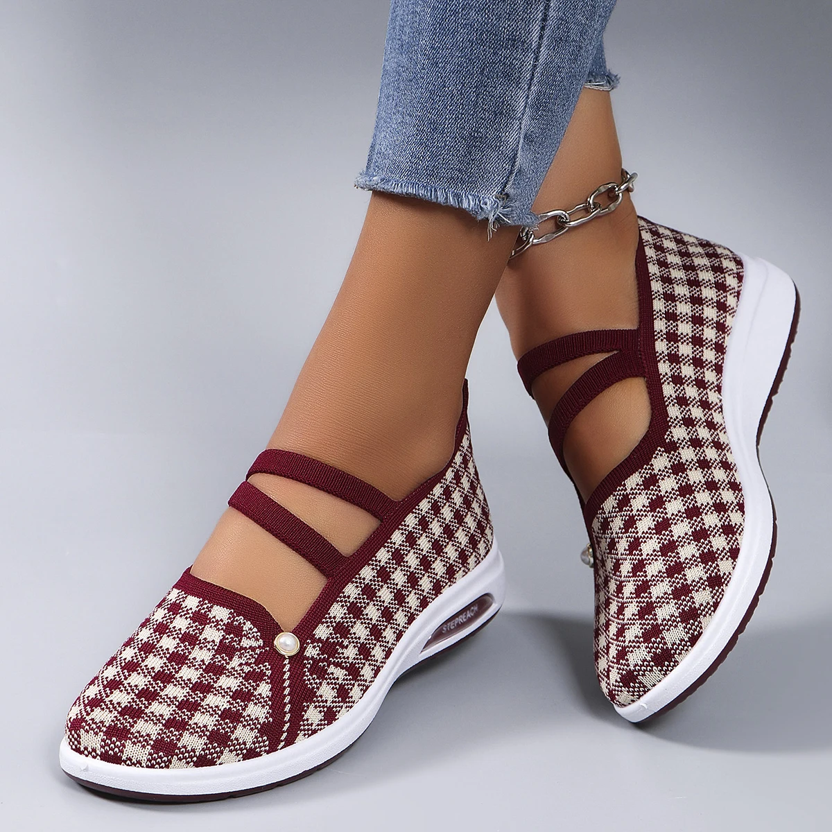 Atmungsaktive Mesh-Flachschuhe für Damen im Sommer, Damenschuhe, lässige Turnschuhe, Ausverkauf kostenloser Versand Image