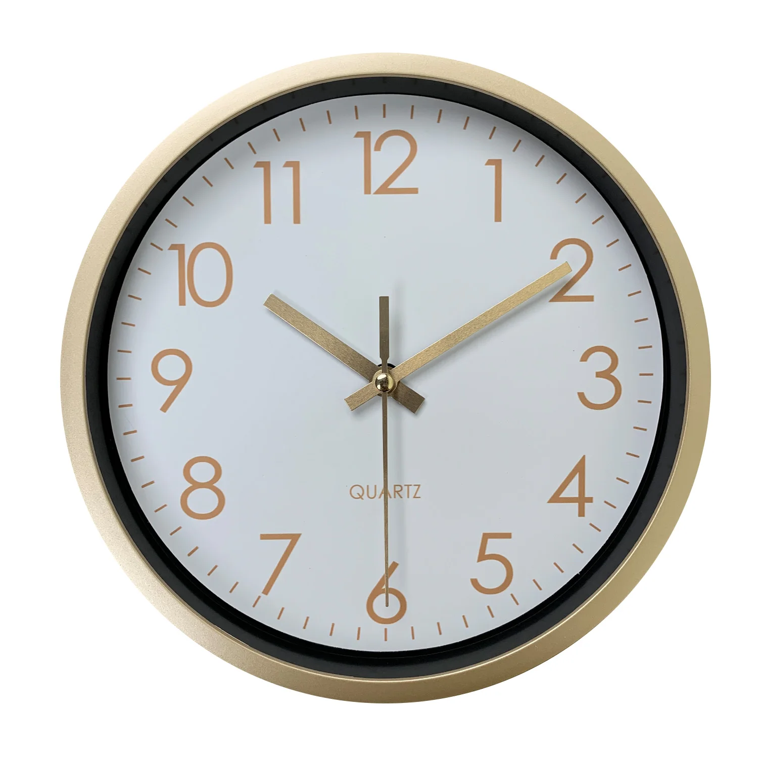 1pc 8-Zoll-Gold moderne minimalist ische Wanduhr, stille Uhr für zu Hause, dekoriertes Wohnzimmer, Arbeits zimmer, Bad, Flur, Balkon