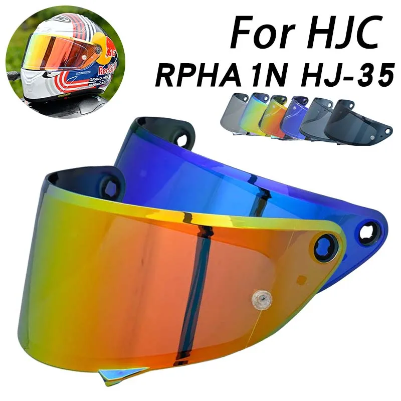 RPHA 1N Visier Für HJC RPHA 1N Rpha1N HJ-35 HJ35 Helm Visiere Sonnenschutz Motorrad brille überzug Anti UV Casco Moto Visera Image
