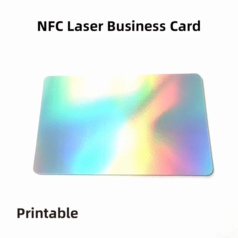 NFC-Laser-Visitenkarten, PVC-Material, 13,56 MHz, ISO14443A, NFC213, NFC-Karte, personalisierte Laser-NFC-Visitenkarte Image