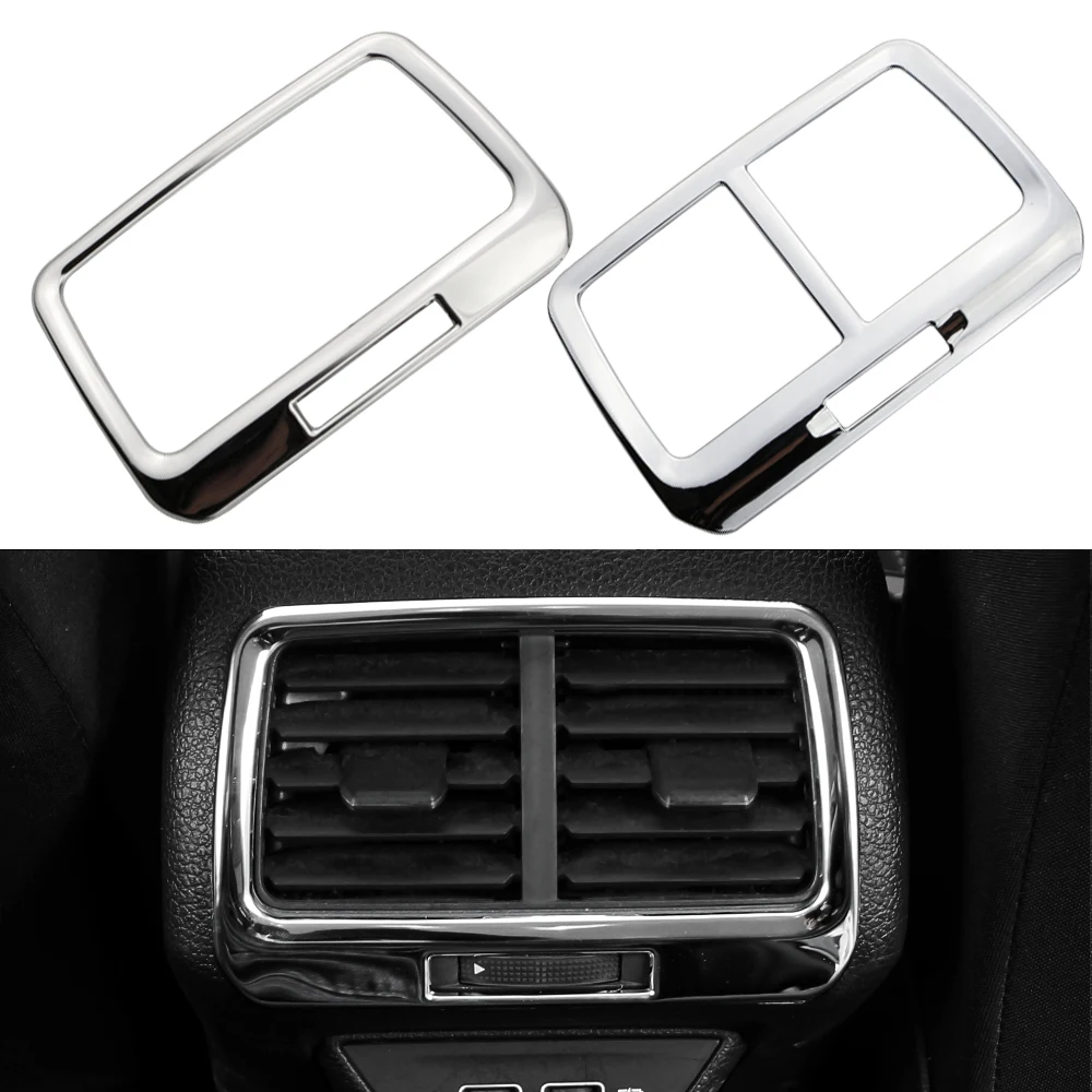 Auto Hinten AC Vent Rahmen Abdeckung für Volkswagen VW Golf 7 7,5 MK7 MK7,5 2013 - 2020 Air Outlet Trim Aufkleber Styling Zubehör Image