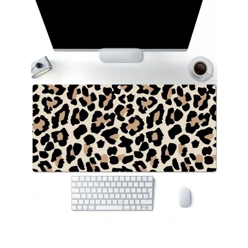 Leoparden muster Mauspad große Gaming wasserdichte Mauspad Kinderzimmer Schreibtisch Schreibtisch Arbeits bereich Organisatoren dekorieren Zubehör Image
