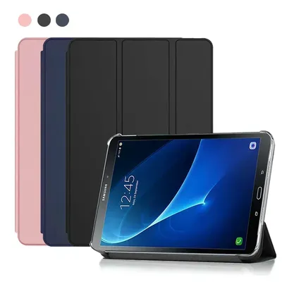 Flip Tablet Case For Samsung Galaxy Tab A A6 10.1'' (2016) T580 Funda PU Leather Smart Cover For