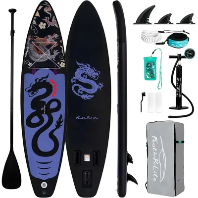 Stand Up Paddle Board Ultra-Light Inflatable Paddleboard with SUP Accessories for Adults & Youth of