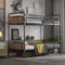 2 IN 1 Metal Bunk Bed Twin Over Twin, Convertible Twin Bunk Beds into 2 Individual Twin Size Bed ,