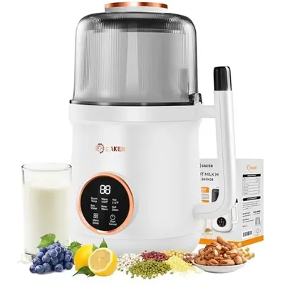 Soy Almond Milk Maker Nut Milk Machine Homemade Plant-Based Drinks 27oz Multifunction Easy Clean