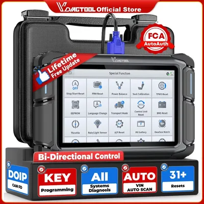 VDIAGTOOL VD70lite Lifetime Free Update Car diagnostic Tools FCA Automotive Bidirectional Scanner Key Programmer 31+ Resets DOIP