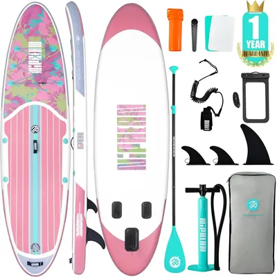 Stand Up Paddle Board with SUP Accessories, Anti-Slip EVA Deck, 10’6’’ Inflatable Paddle Boards for