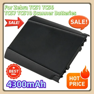 For Zebra TC51 TC56 TC57 TC510 Scanner Batteries Replacement Battery 4300mAh BT-000314 BT-000314-01