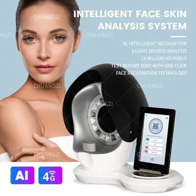 High Quality Beauty Clinic Skin Scanner Magic Dermatoscopio Mirror 8 Spectrum Skin Test Analyzer