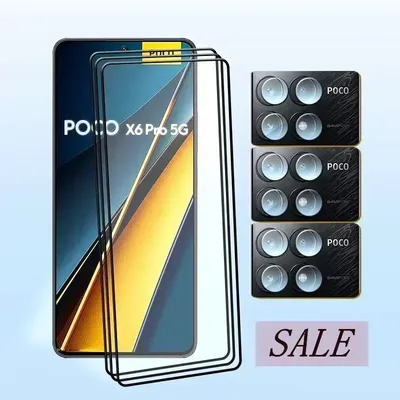 For POCO X6 Pro Screen Glass For Poco X6 5G Screen Protector 9H Tempered Protective For X6 Pro