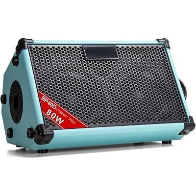 BP40D Powered Acoustic Guitar Amplifier- Portable Bluetooth Speaker 80W W/Battery with Reverb Chorus