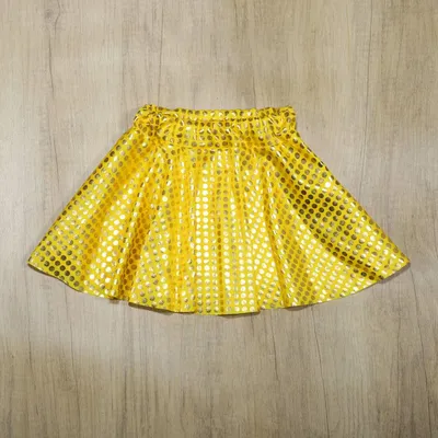 Kids Girls Jazz Dance Skirt Sparkling Dot Swing Mini Skirt Ballet Figure Skating Dancewear for Rave