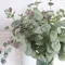 Artificial Plastic Plants Leaves Green Eucalyptus Branch Christmas Decoration Wedding Home Garden