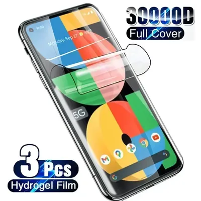 3Pcs Screen Protector For Google Pixel 7 pro 6A Hydrogel Film for Google Pixel 7 6 pro 5A 5G 5 5XL