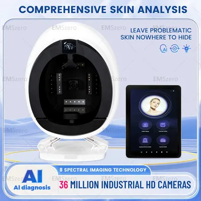 Magic Mirror 16inch 3D Facial Skin Analysis Machine 8 Spectral Imaging Technology Skin Analyzer Face