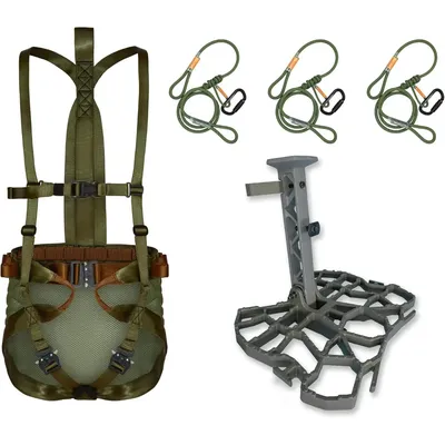 Tree Saddle Hunting System Includes Aluminum Tree Saddle Platform, Mondo Saddle Harness and