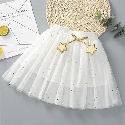 Carnival Kids Miniskirts Girls Princess Stars Tutu Baby Birthday Party Girl Skirt 2-10Years Child