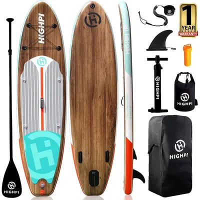 Inflatable Stand Up Paddle Board 11'x33''x6''W Premium SUP Accessories, Backpack, Wide Stance, Surf