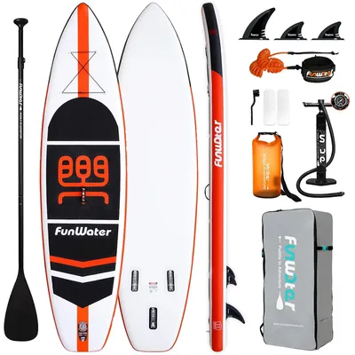 SUP Inflatable Stand Up Paddle Board 11'x33''x6'' Ultra-Light Paddleboard with ISUP