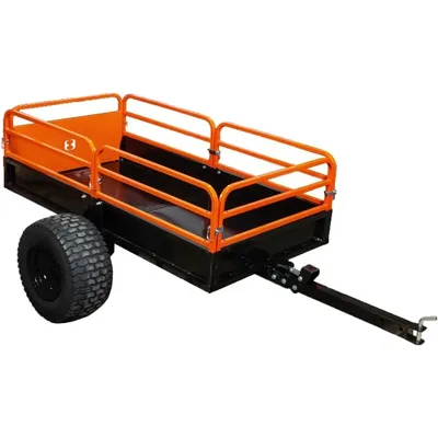 MOTOALLIANCE® Impact Implements Heavy Duty 1500lb Utility Cart Cargo Trailer. Solid Raised Sides &