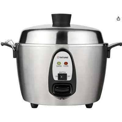 6 Cup Multi-Functional Stainless Steel Rice Cooker – Silver