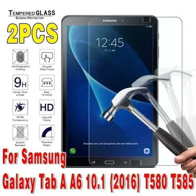 2Pcs for Samsung Galaxy Tab A A6 10.1 (2016) Tablet SM-T580 SM-T585 Bubble Free Protective Film