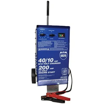 Equipment US20 6/12 Volt Value Battery Charger Blue 24 Inch