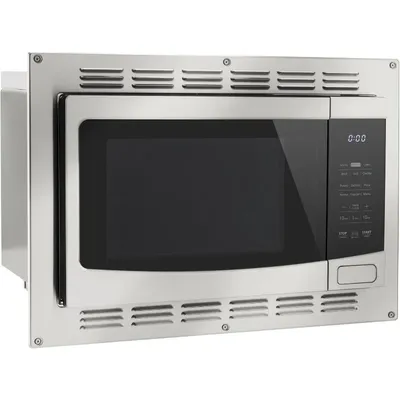 RecPro RV Kitchen Air Fryer & Convection Microwave with Trim Kit | 1.0 Cu. Ft. | 120V | 6 Cooking