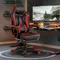 Reclining Gaming Chair, Footrest Gaming Computer Chair with Massage Recliner Computer Chair, Gaming