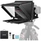 X12 14 inch Aluminum Alloy Teleprompter for iPad Tablet Smartphone DSLR Cameras with Remote Control,