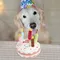 Dog Toys Stuffed Animals Squeaky Birthday Cake Shape Teething Chew Toys Interactive Toys for Small