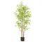 1Pc Pe Simulated Bamboo Tree with A Bamboo Pole Trunk for Home Garden Decoration