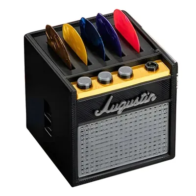 Amp Speaker Guitar Pick Holder 3D Printed Storage Case Retro Guitar Amp Model for Bass Electric