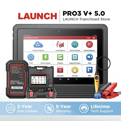 LAUNCH X431 V+ 5.0 Diagnostic Tools PRO3 V+ 5.0 10" Car Auto V Plus OBD2 Scanner Mechanical Workshop Automotive Diagnosis