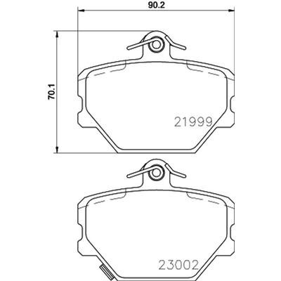 HELLA Bremsbelagsatz, Scheibenbremse vorne rechts links für MERCEDES-BENZ SMART 0001431V003000000 A4514210010 A451421011