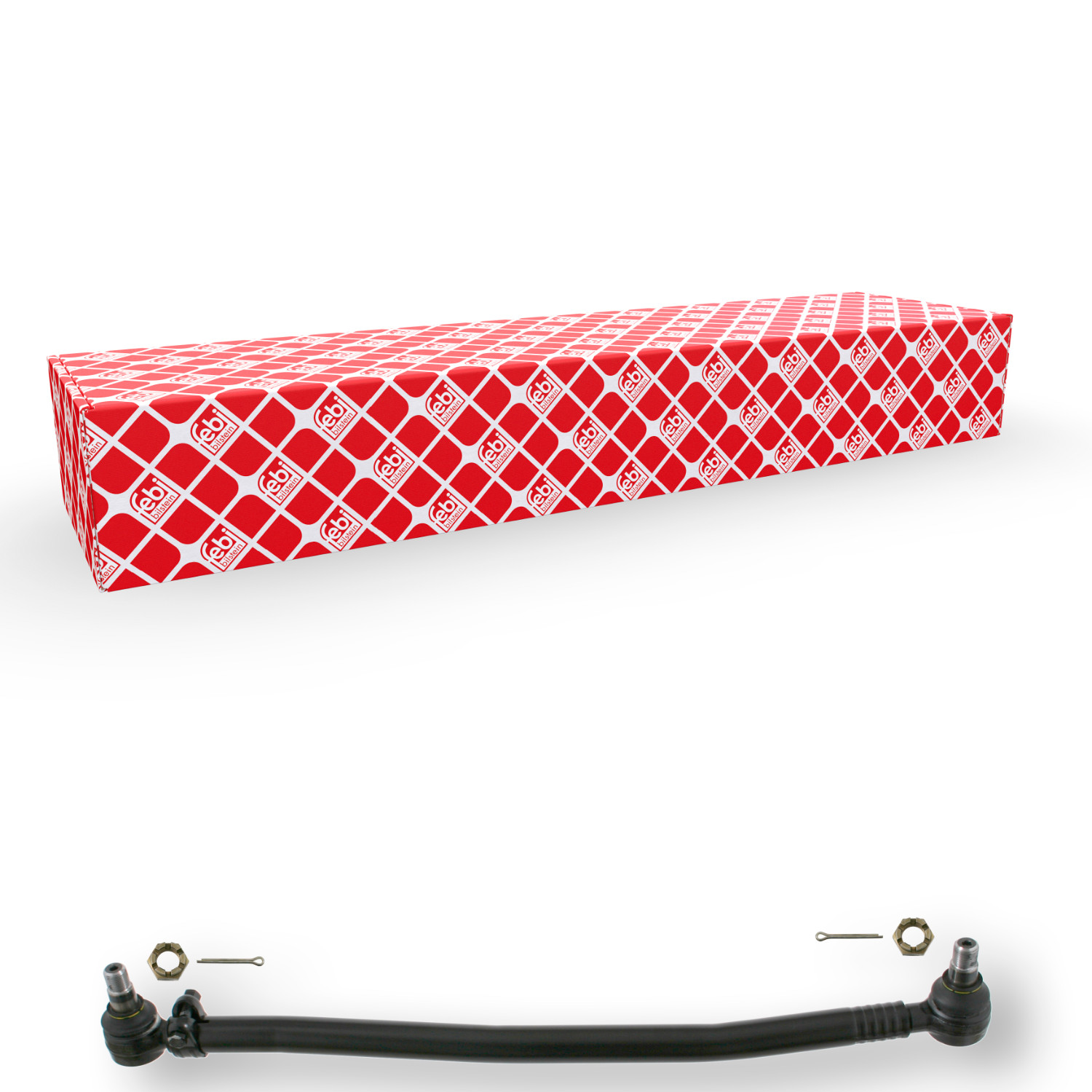 FEBI BILSTEIN Lenkstange ProKit 24113 Universal mit Kronenmuttern und Splinten 40mm für MERCEDES-BENZ 6204602105 6204603805 A6204600105 Image